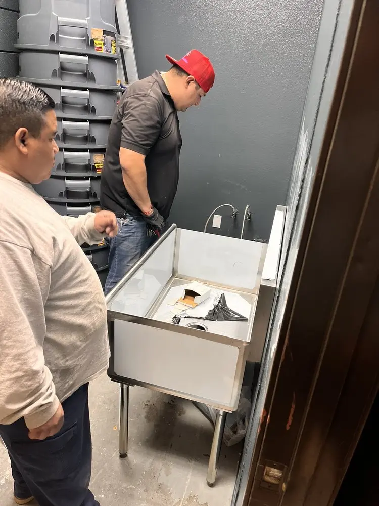 Commercial plumbing and sink installation in Beverly Hills